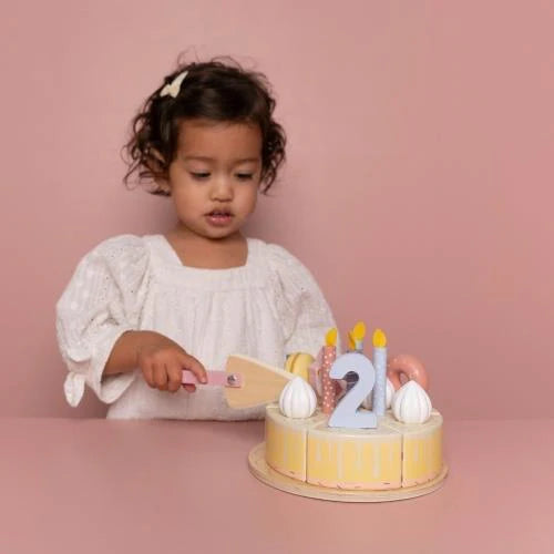 Wooden Birthday Cake