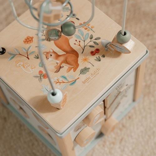Wooden Activity Cube – Forest Friends