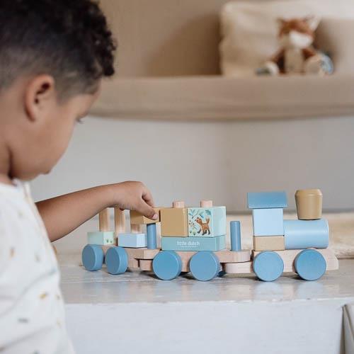 Wooden Block Train – Forest Friends