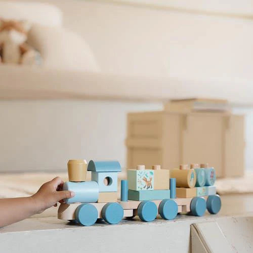 Wooden Block Train – Forest Friends