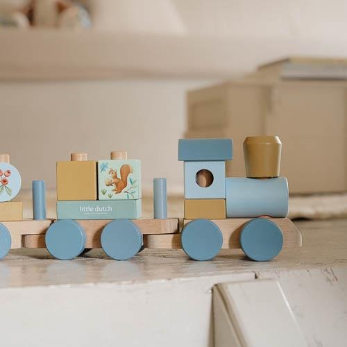 Wooden Block Train – Forest Friends