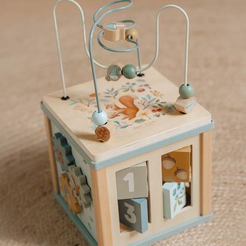 Wooden Activity Cube – Forest Friends