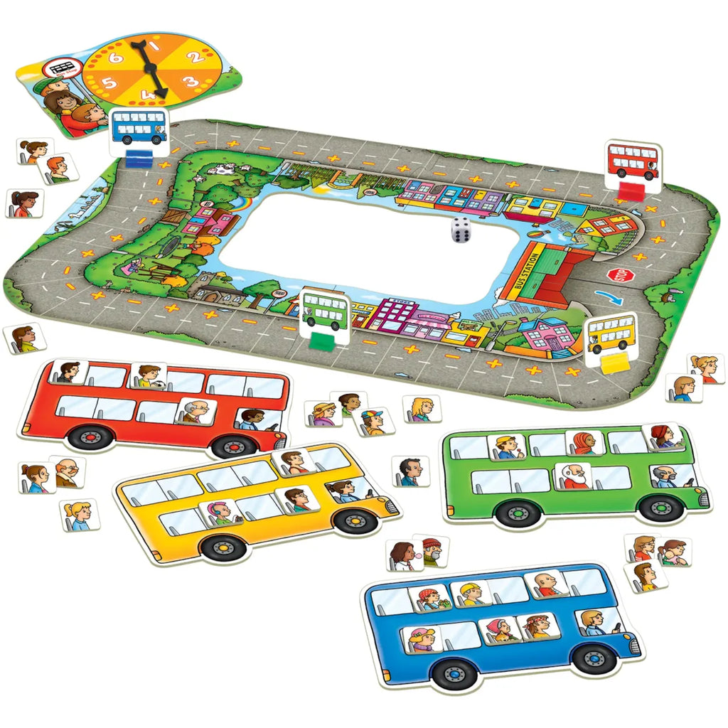 Bus Stop Game Math Bus Stop Game | Orchard Toys Math Board Game - Addition & Subtraction ...