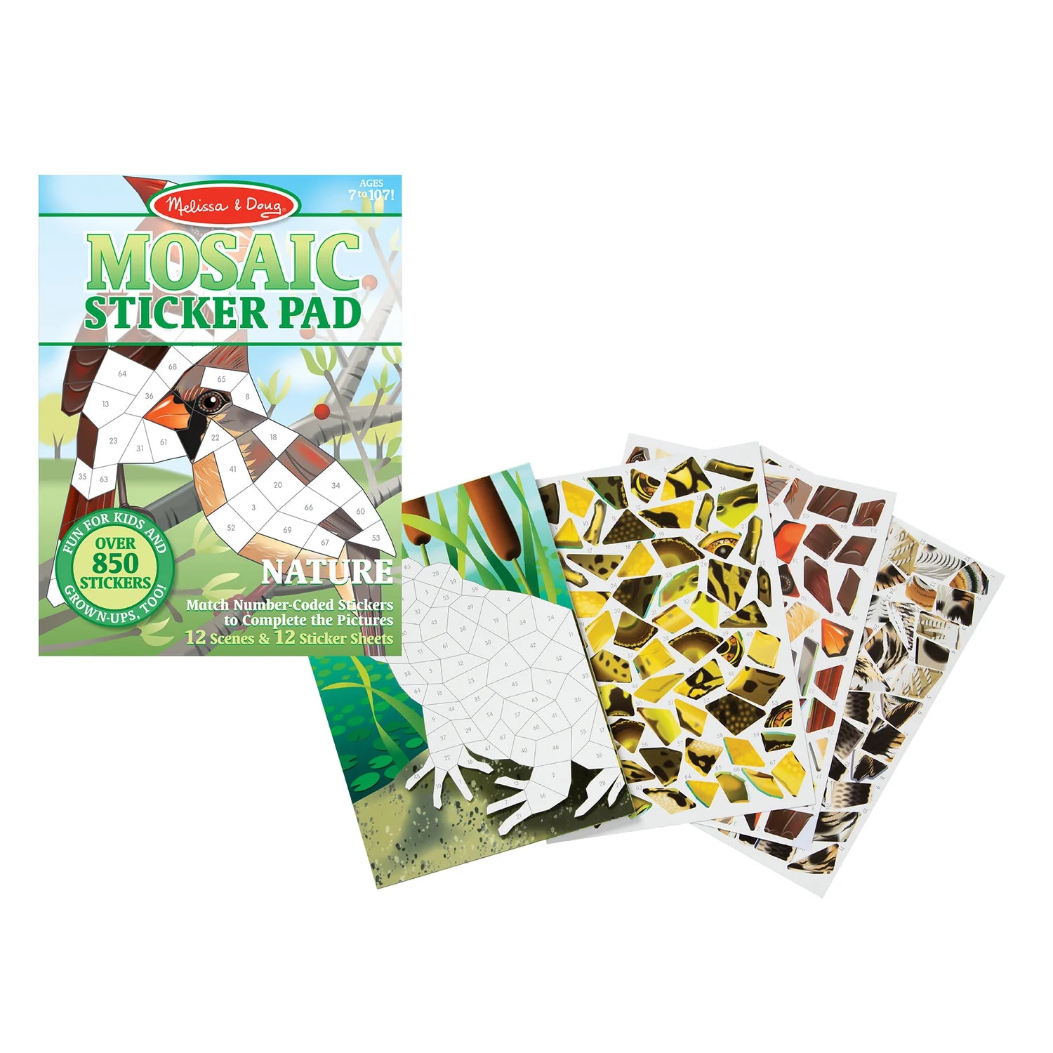 Mosaic Sticker Pad - Nature