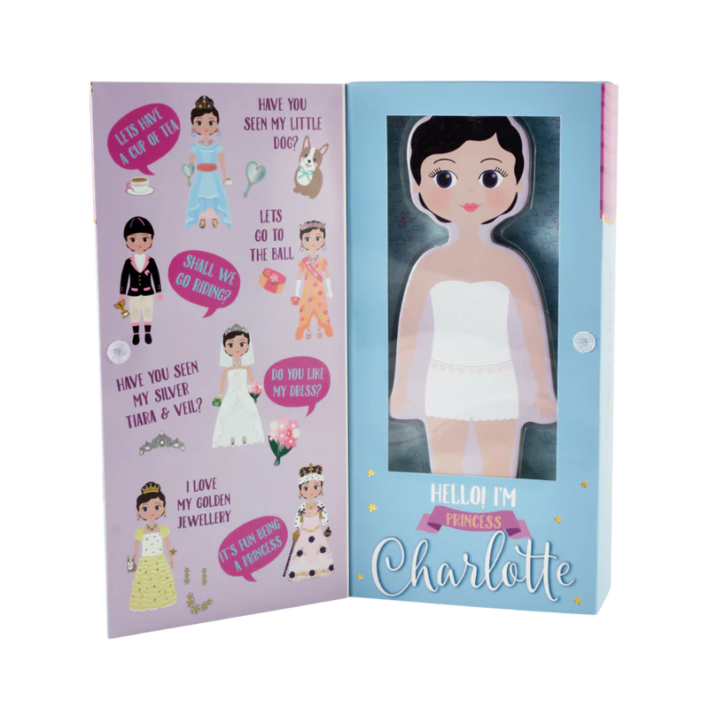 Wooden Magnetic Dress Up Doll - Charlotte