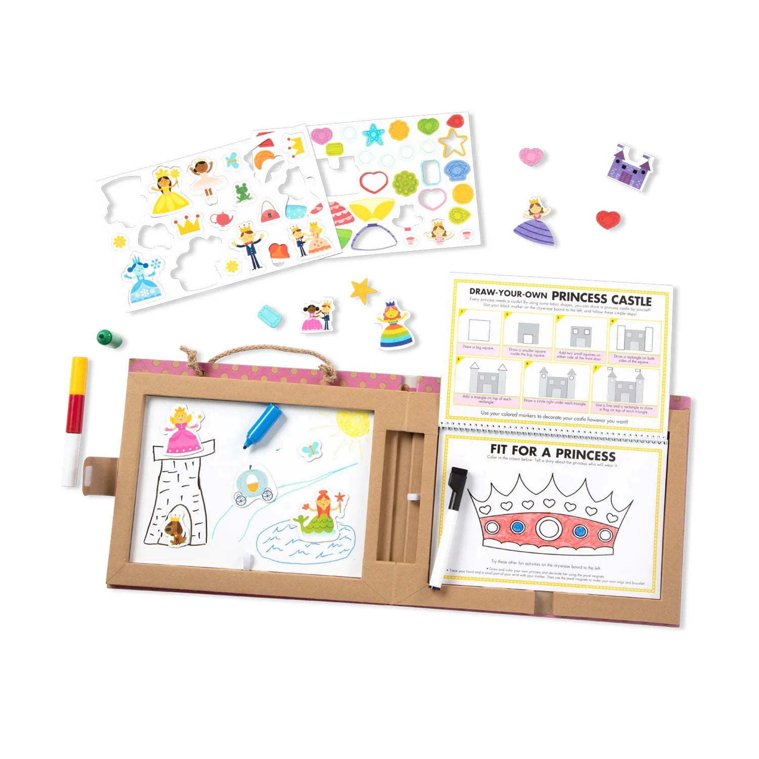 Play, Draw, Create Reusable Drawing and Magnet Kit – Princesses