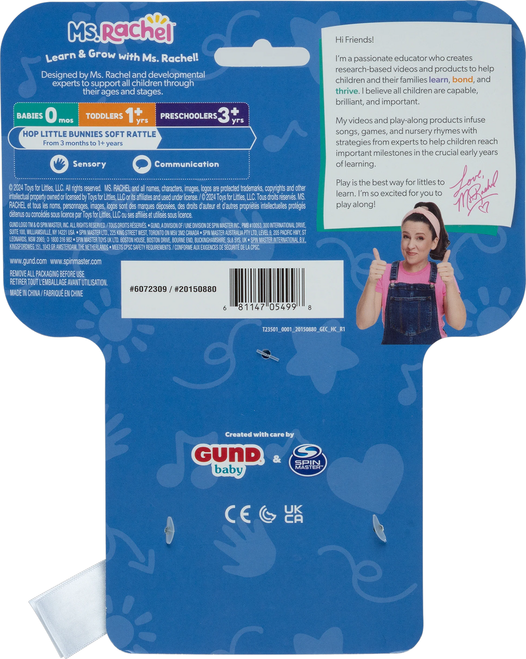 Ms. Rachel™ Hop Little Bunnies Sensory Ring