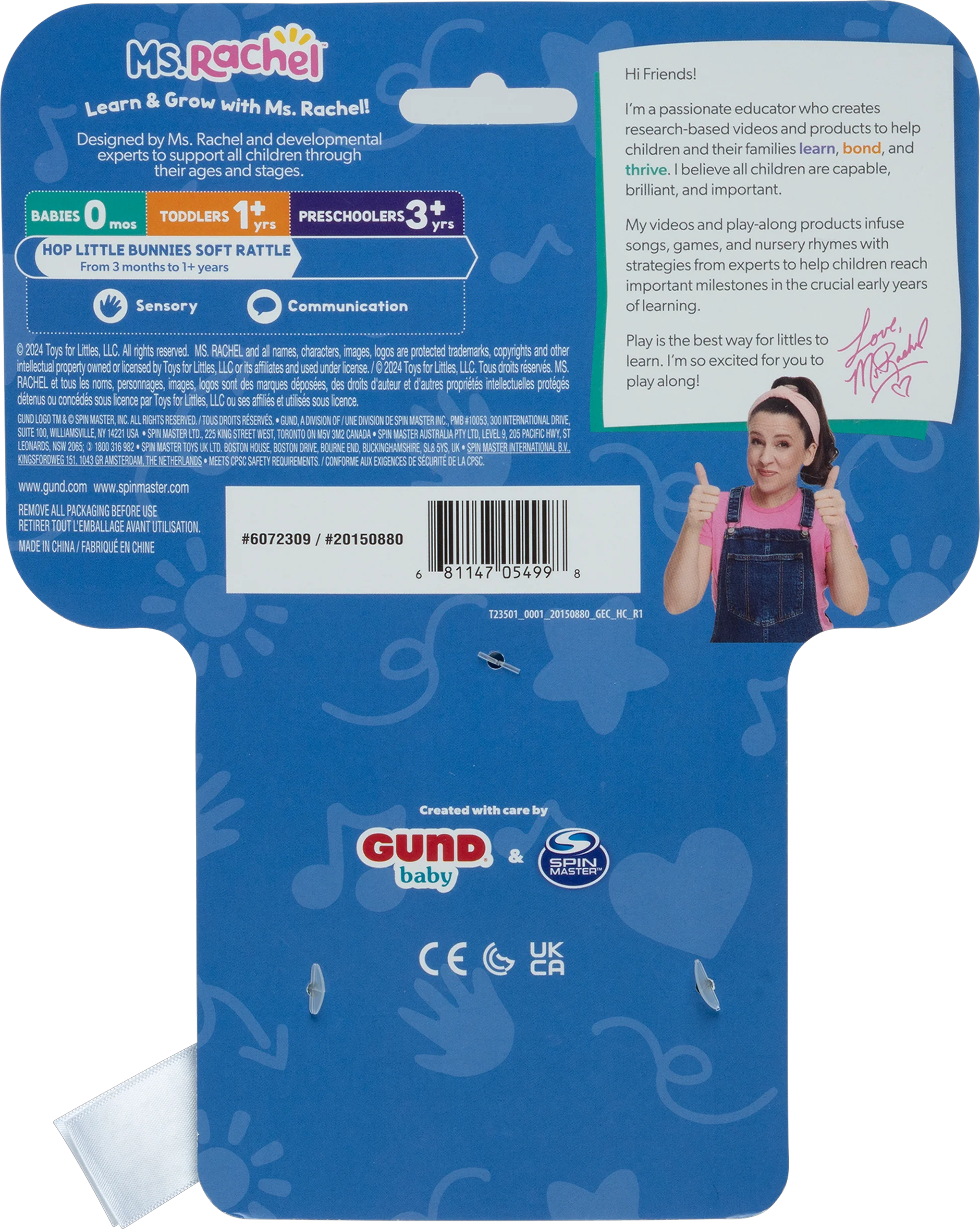 Ms. Rachel™ Hop Little Bunnies Sensory Ring