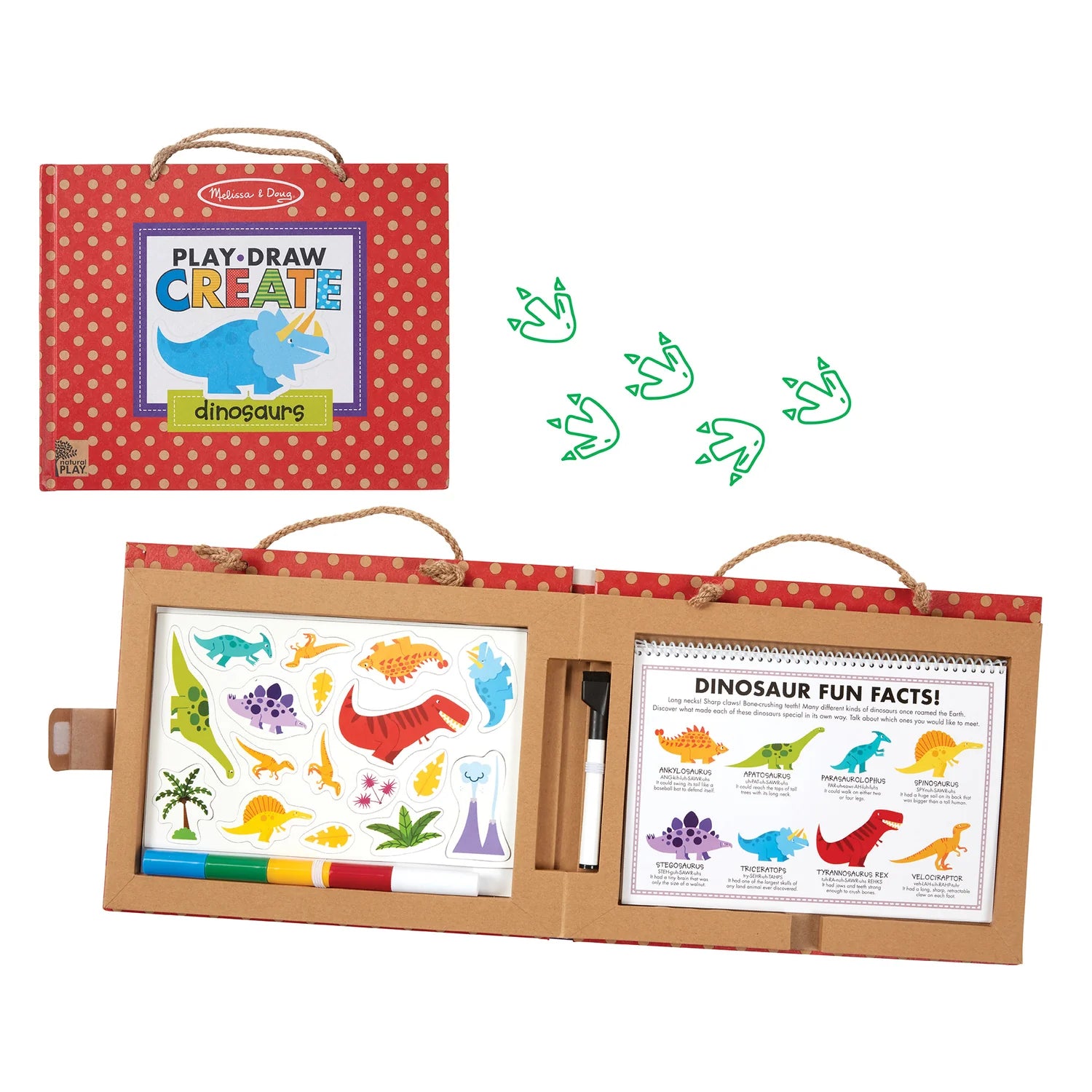 Play, Draw, Create Reusable Drawing and Magnet Kit – Dinosaurs