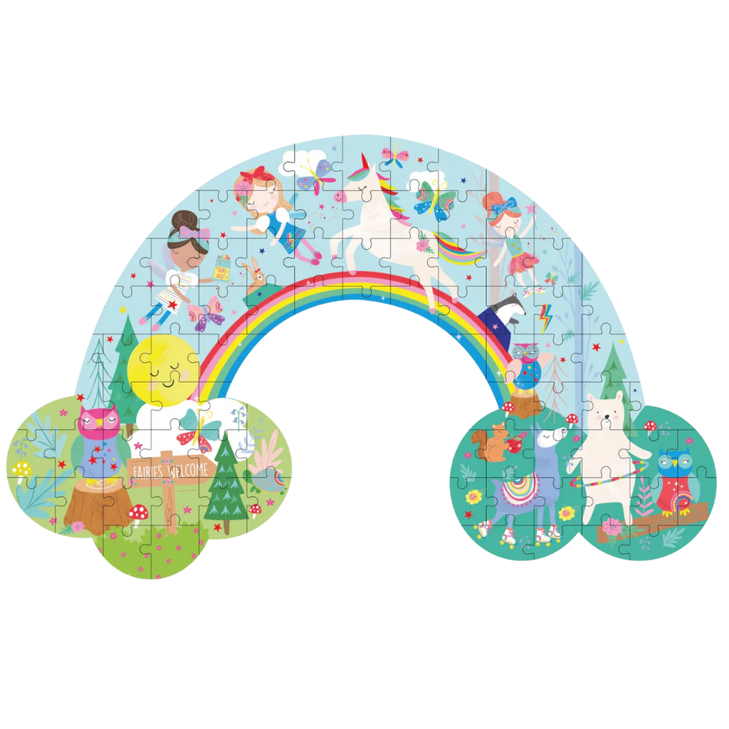 80 Piece Shaped Jigsaw Puzzle - Rainbow Fairy