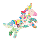 40 Piece Shaped Jigsaw Puzzle - Rainbow Fairy Unicorn