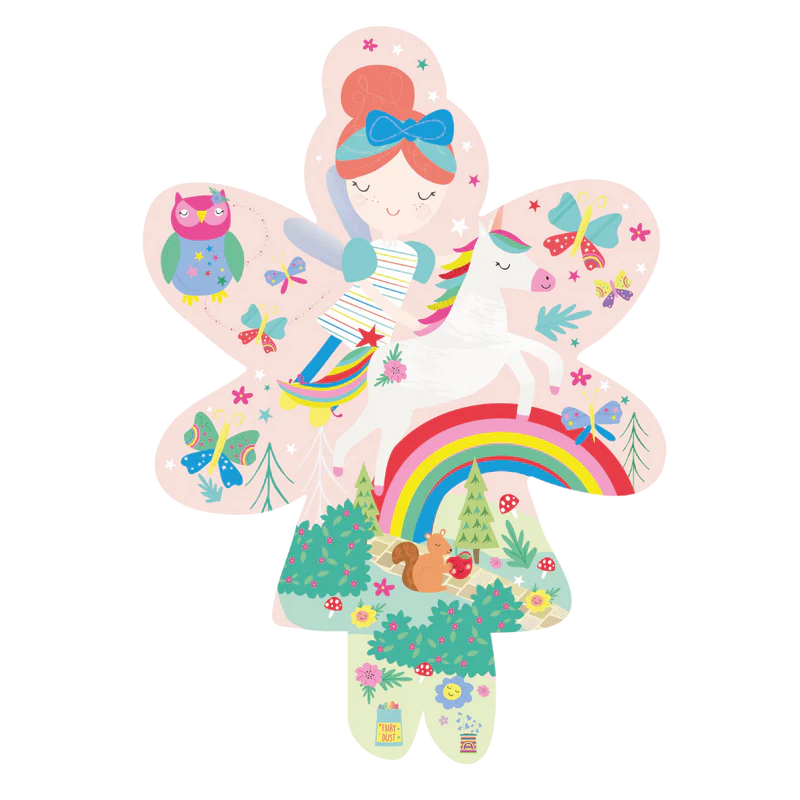 20 Piece Shaped Jigsaw Puzzle - Rainbow Fairy