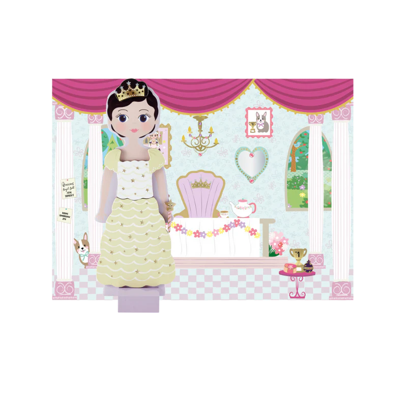 Wooden Magnetic Dress Up Doll - Charlotte