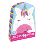 12 Piece Shaped Jigsaw Puzzle - Rainbow Unicorn