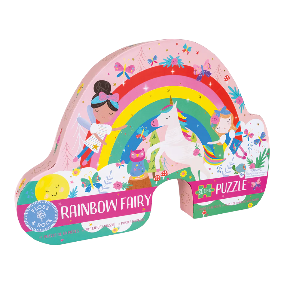 80 Piece Shaped Jigsaw Puzzle - Rainbow Fairy