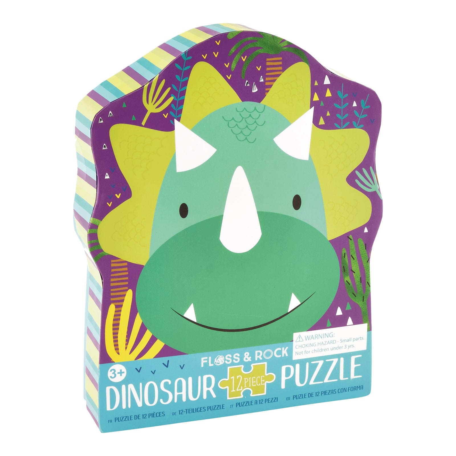 12 Piece Shaped Jigsaw Puzzle - Dinosaur