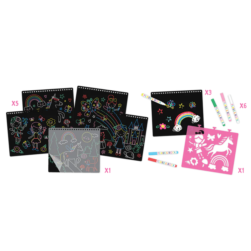 Chalk Board Sketchbook - Rainbow Fairy