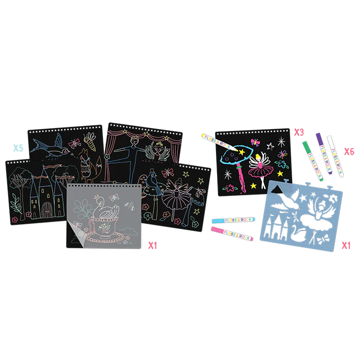 Chalk Board Sketchbook - Enchanted Ballerina