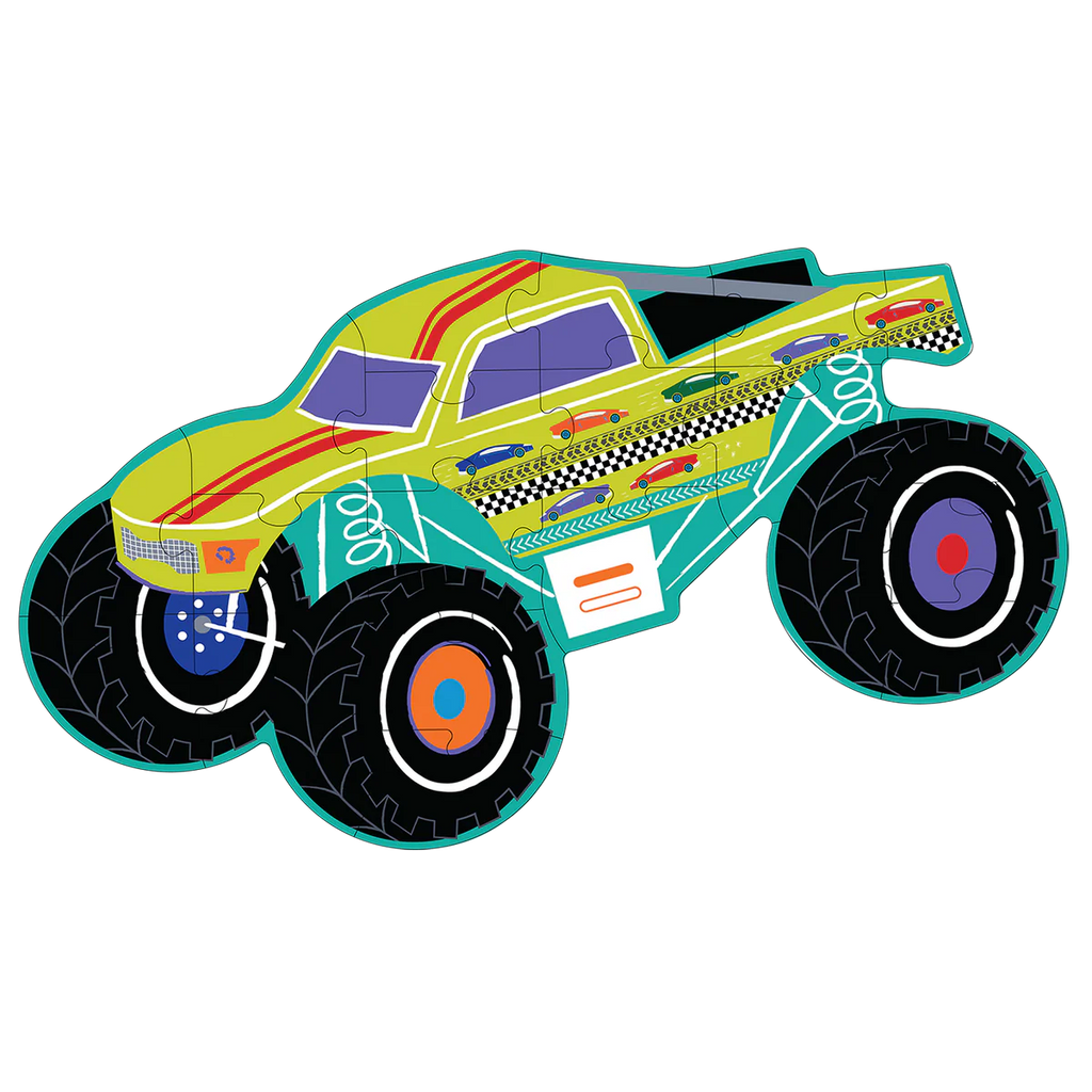 20 Piece Shaped Jigsaw Puzzle - Cars