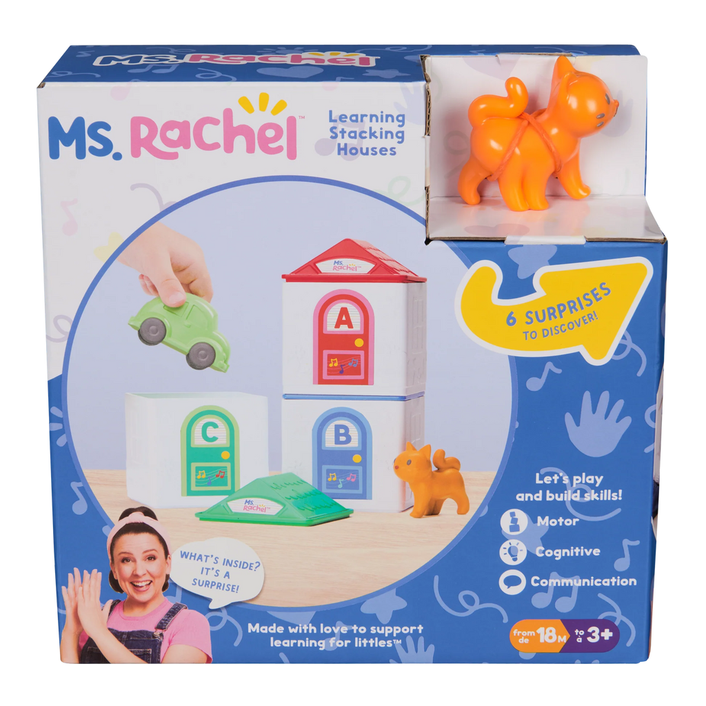 Ms. Rachel™ Stacking Surprise Houses