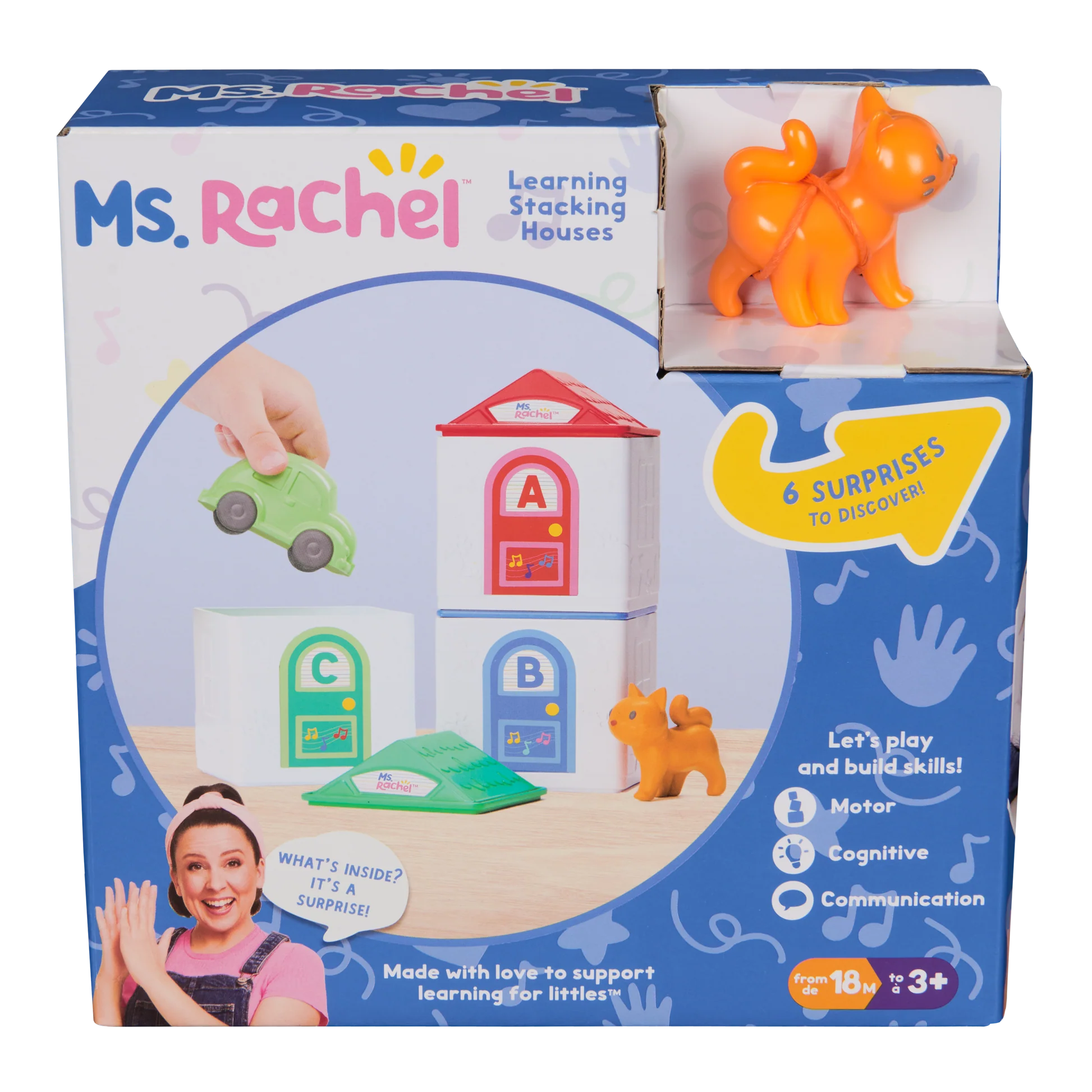 Ms. Rachel™ Stacking Surprise Houses