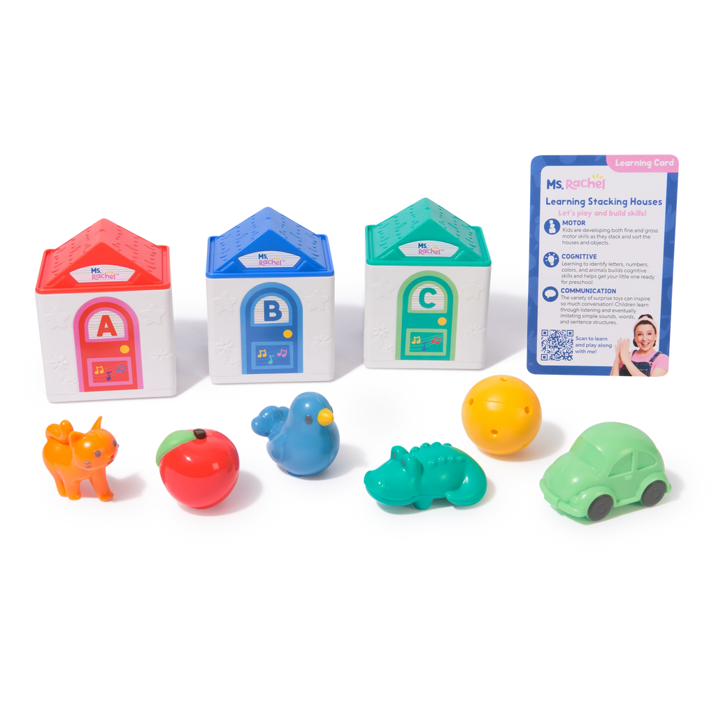 Ms. Rachel™ Stacking Surprise Houses