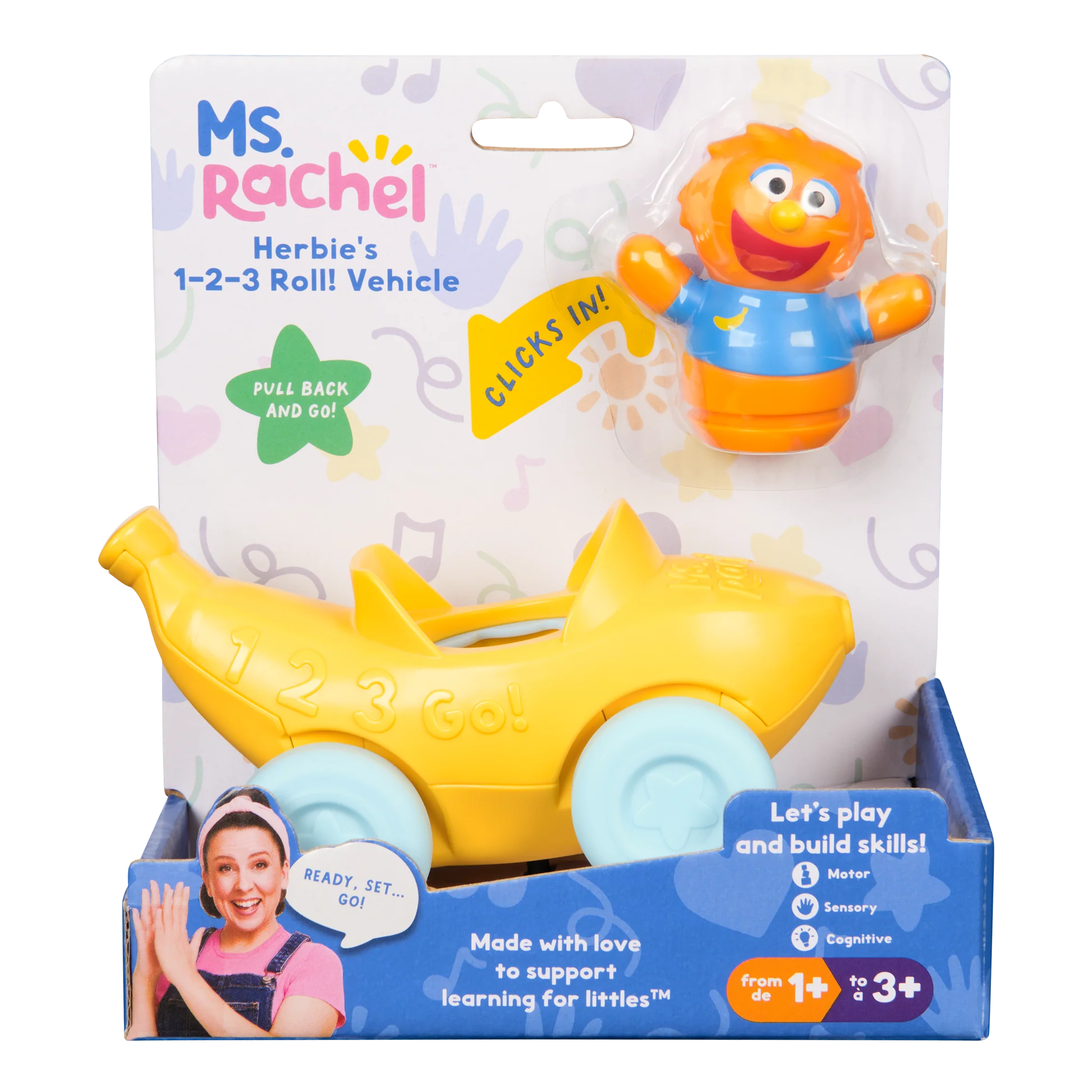 Ms. Rachel™ Herbie’s 1-2-3 Roll! Vehicle