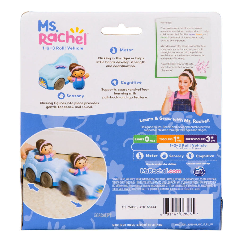 Ms. Rachel™ 1-2-3 Roll! Vehicle