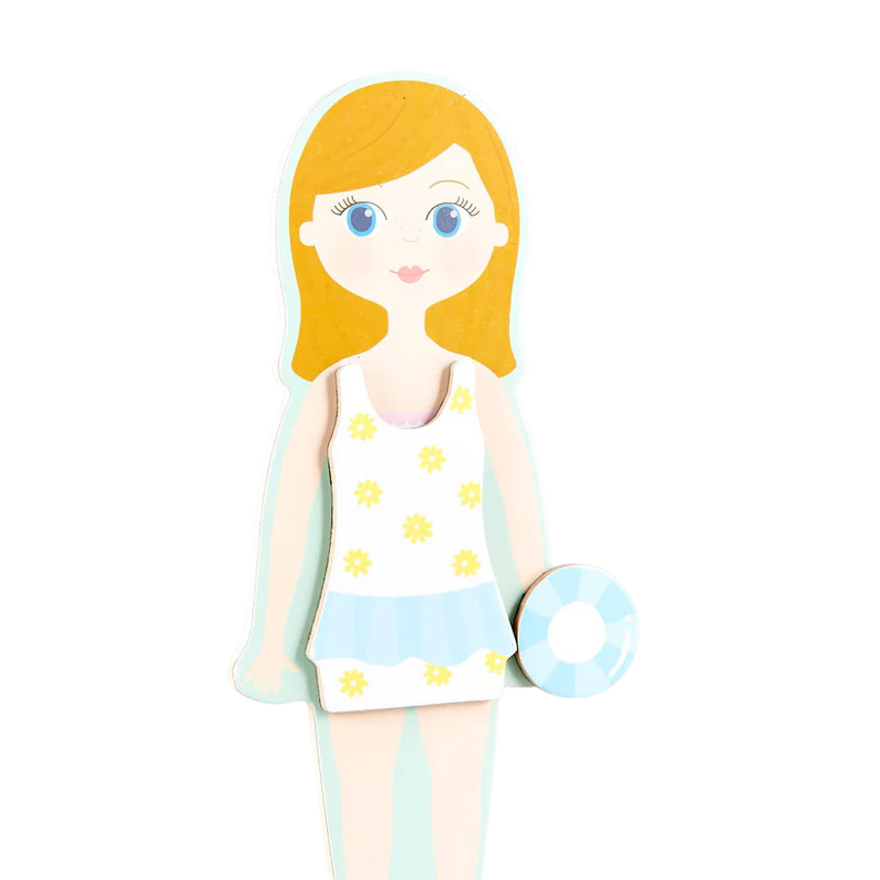 Wooden Magnetic Dress Up Doll - Elsie