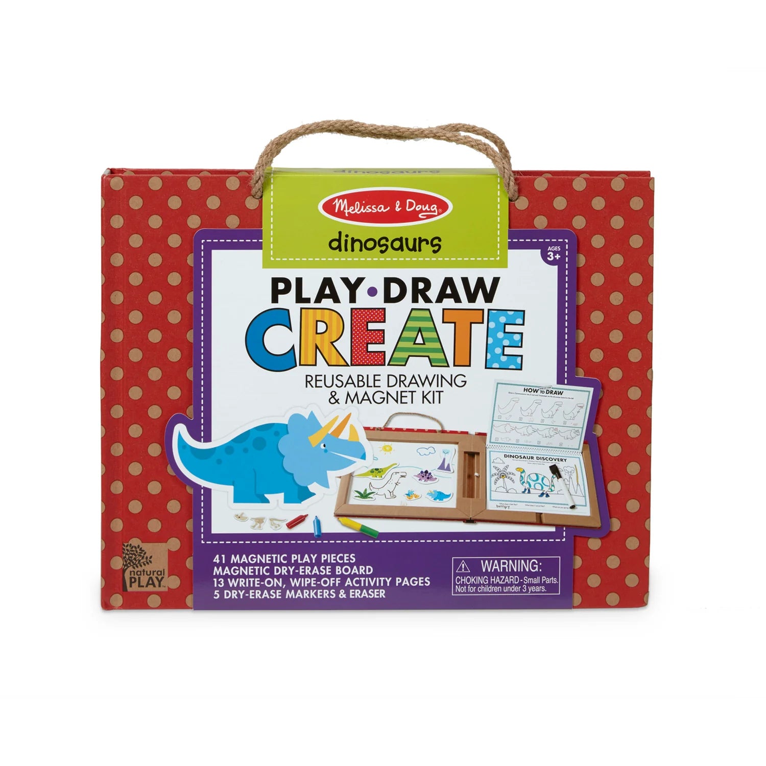 Play, Draw, Create Reusable Drawing and Magnet Kit – Dinosaurs