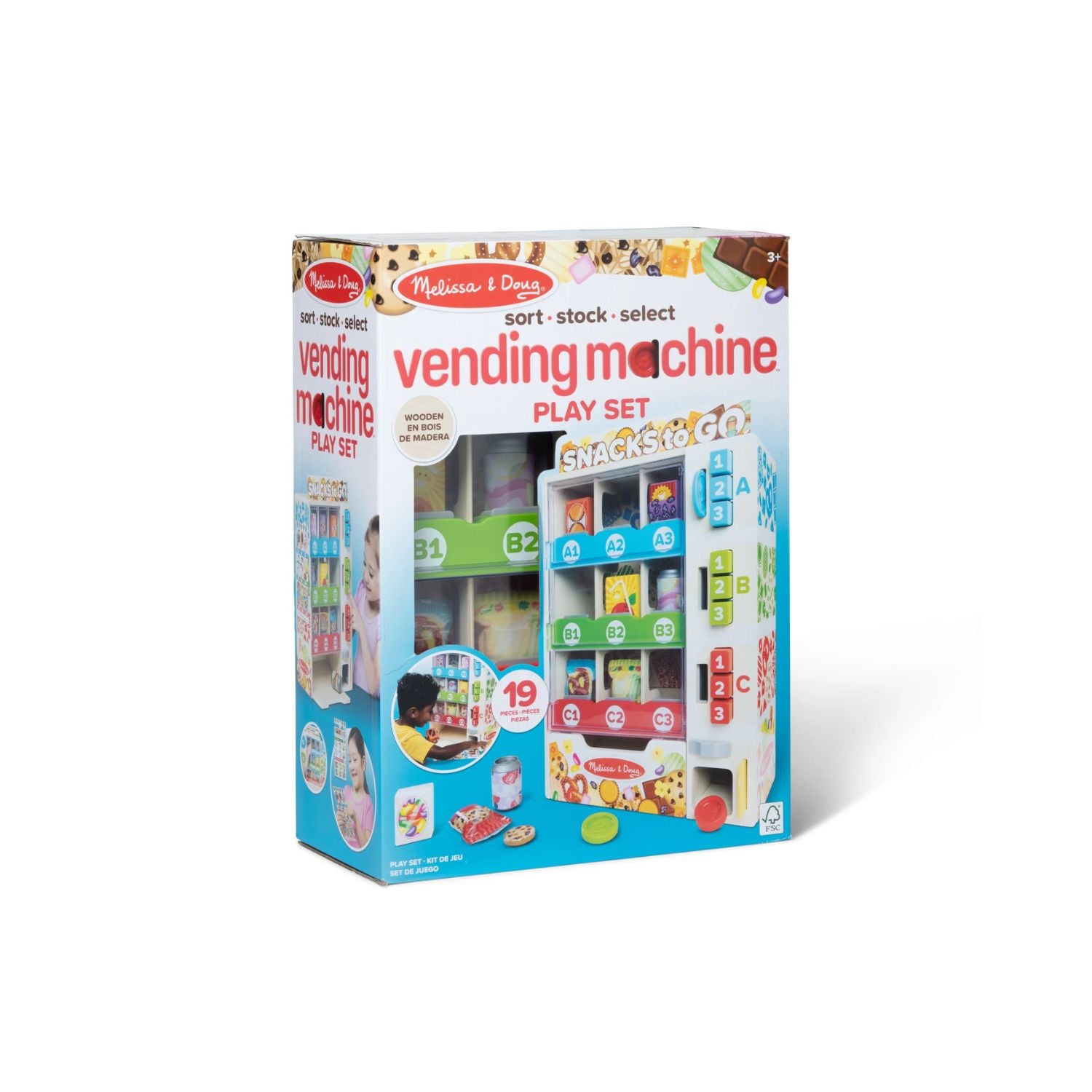 Wooden Vending Machine Play Set