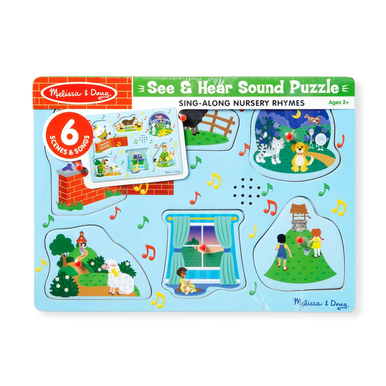Nursery Rhymes 2 Sound Puzzle - 6 Pieces