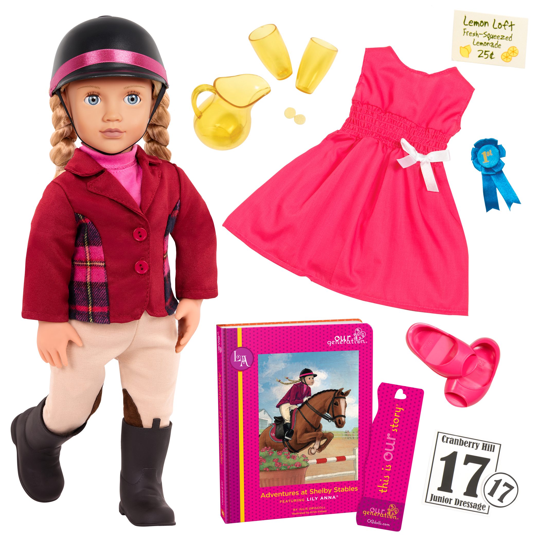Lily Anna Equestrian Doll with Storybook