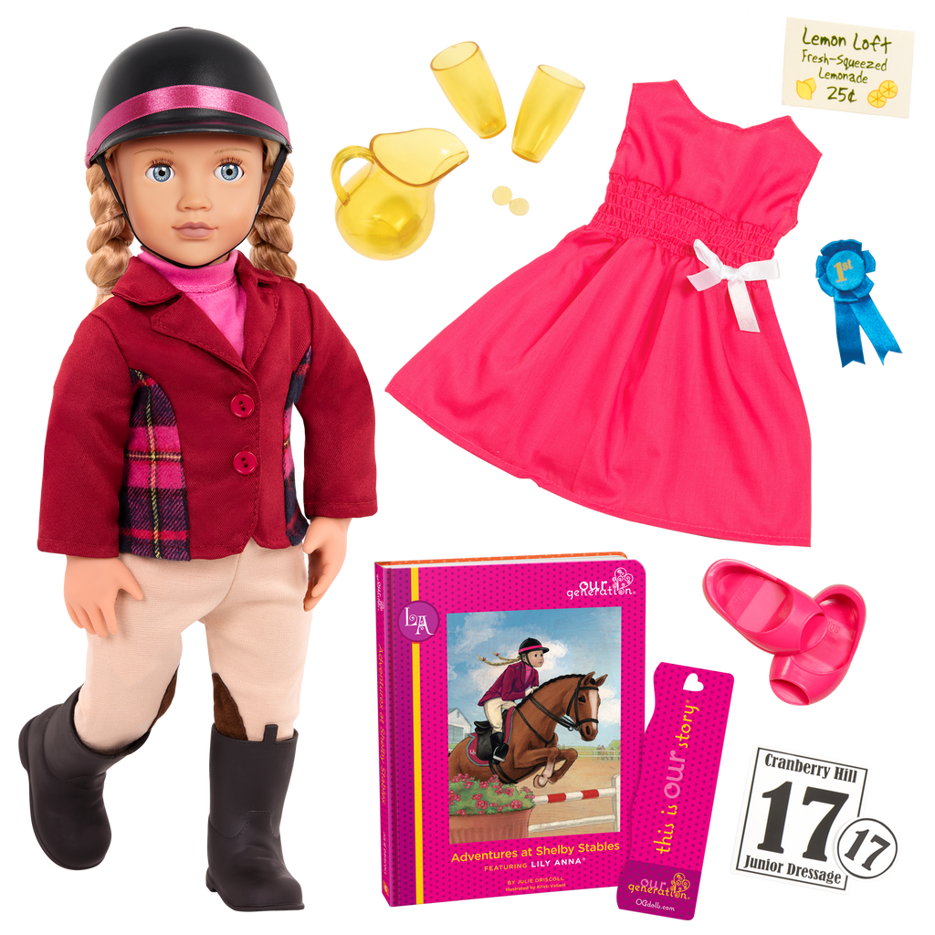 Lily Anna Equestrian Doll with Storybook