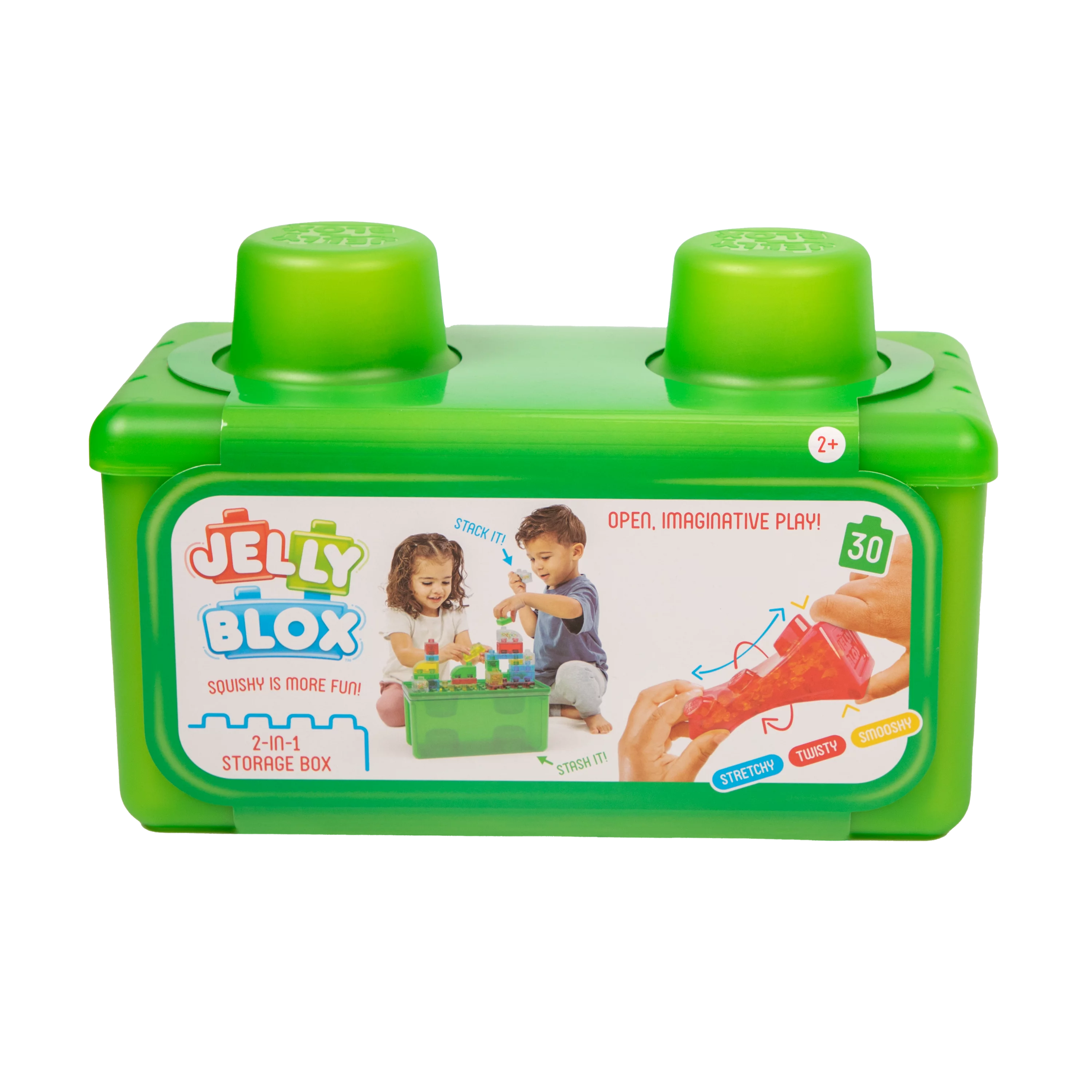 Stash 'N Stack 2-in-1 Storage Case with 30 Blocks