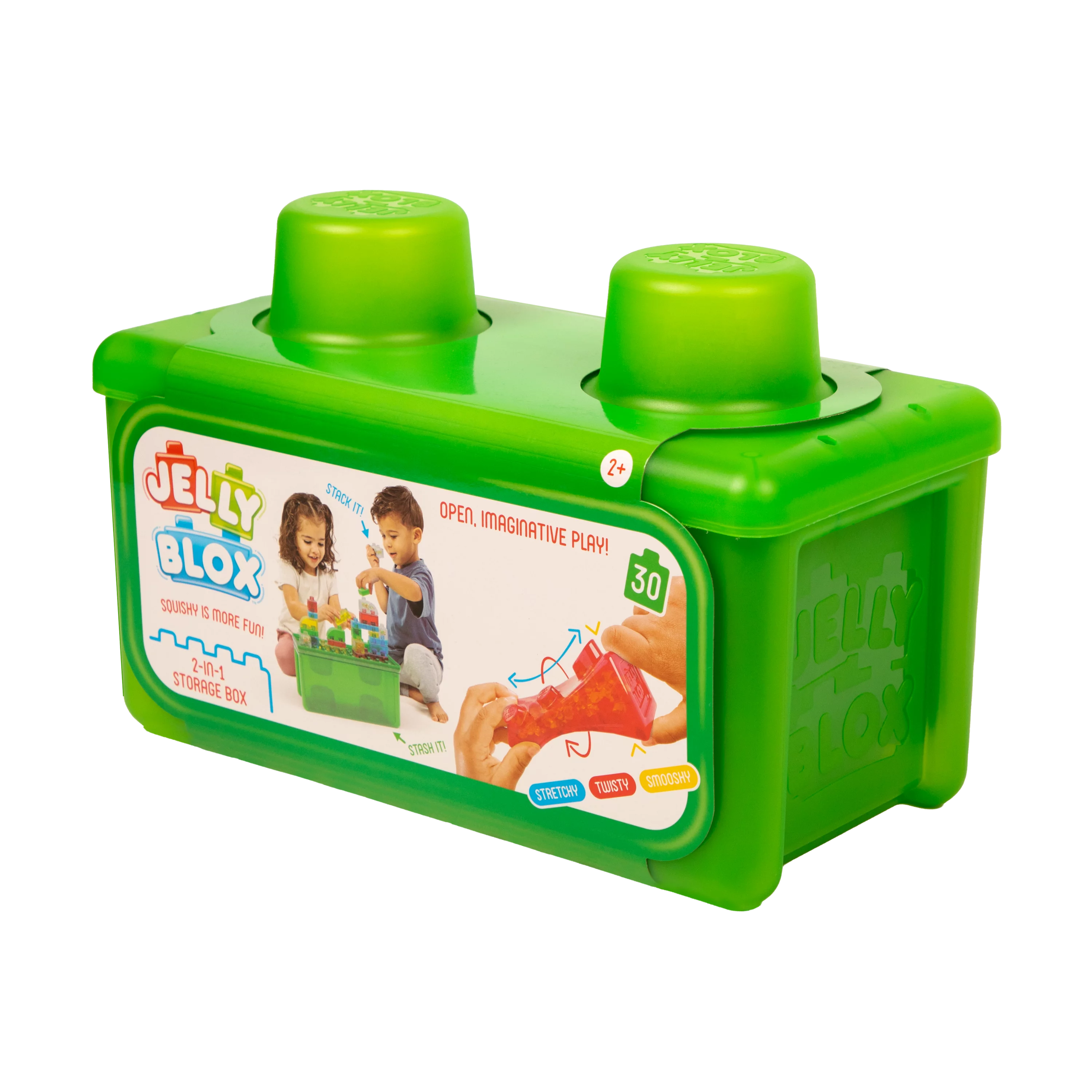 Stash 'N Stack 2-in-1 Storage Case with 30 Blocks