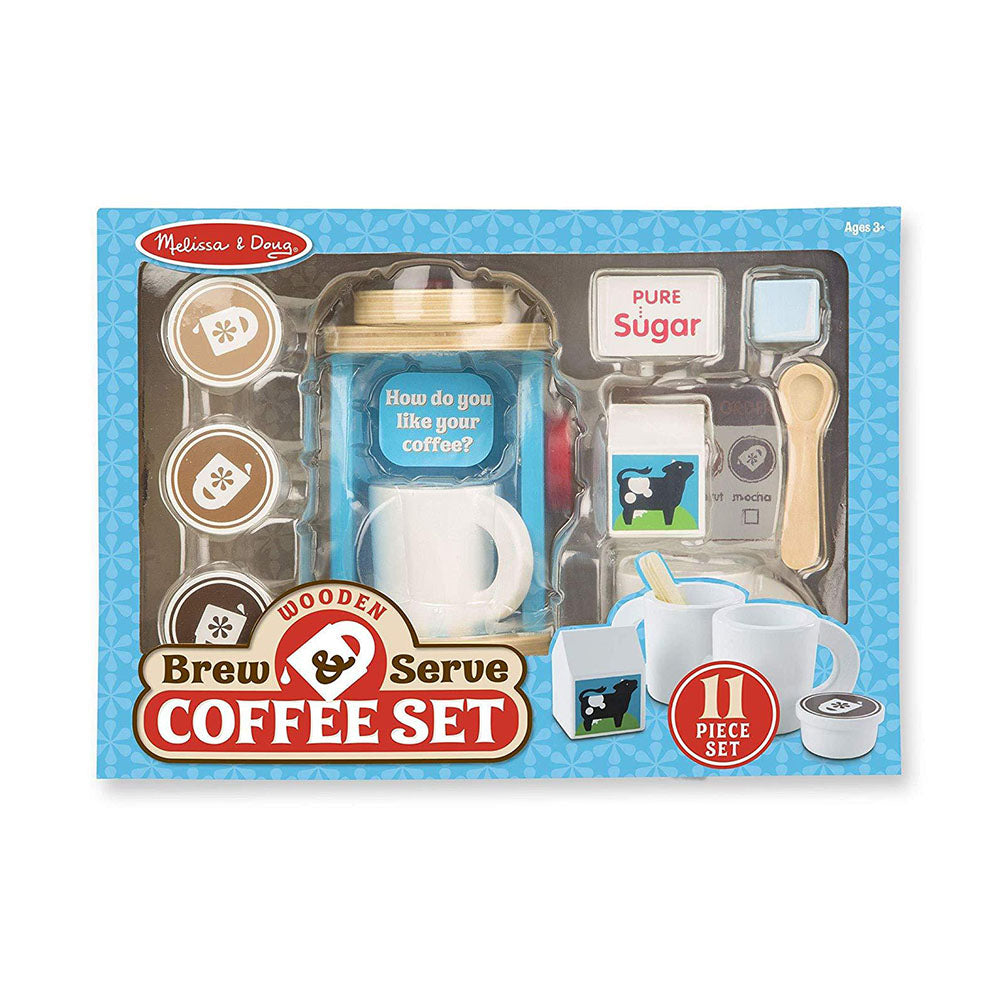 Wooden Brew and Serve Coffee Set