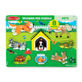 Pets Peg Puzzle - 8 Pieces