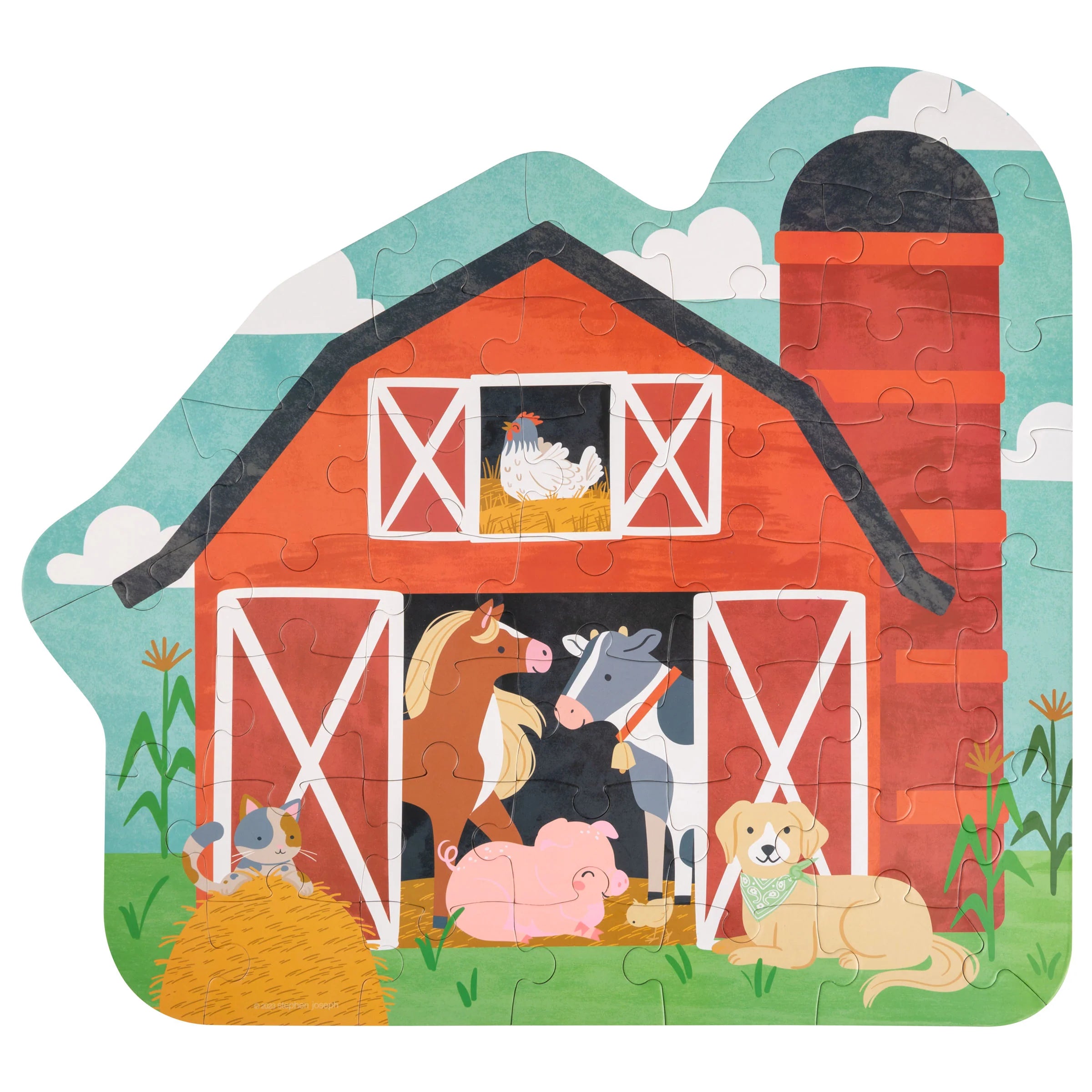 Shaped Jigsaw Puzzle - Farm