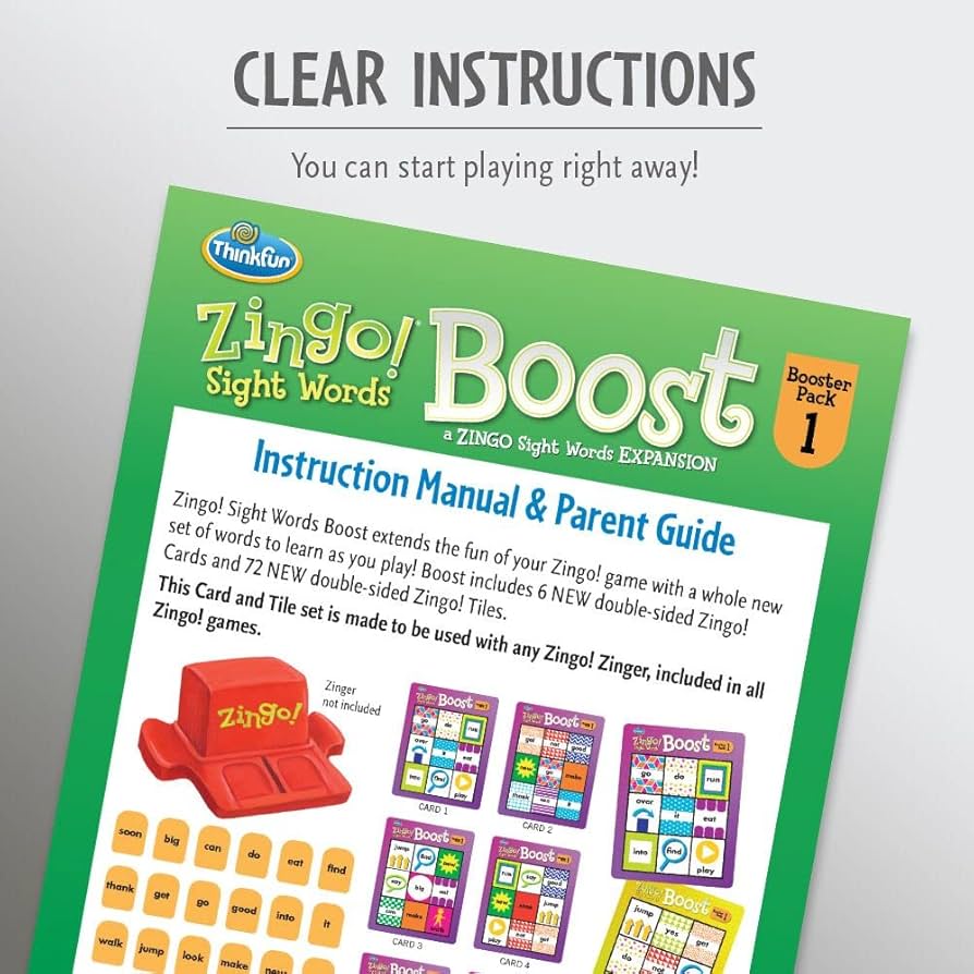 Zingo! Sight Words Booster Pack