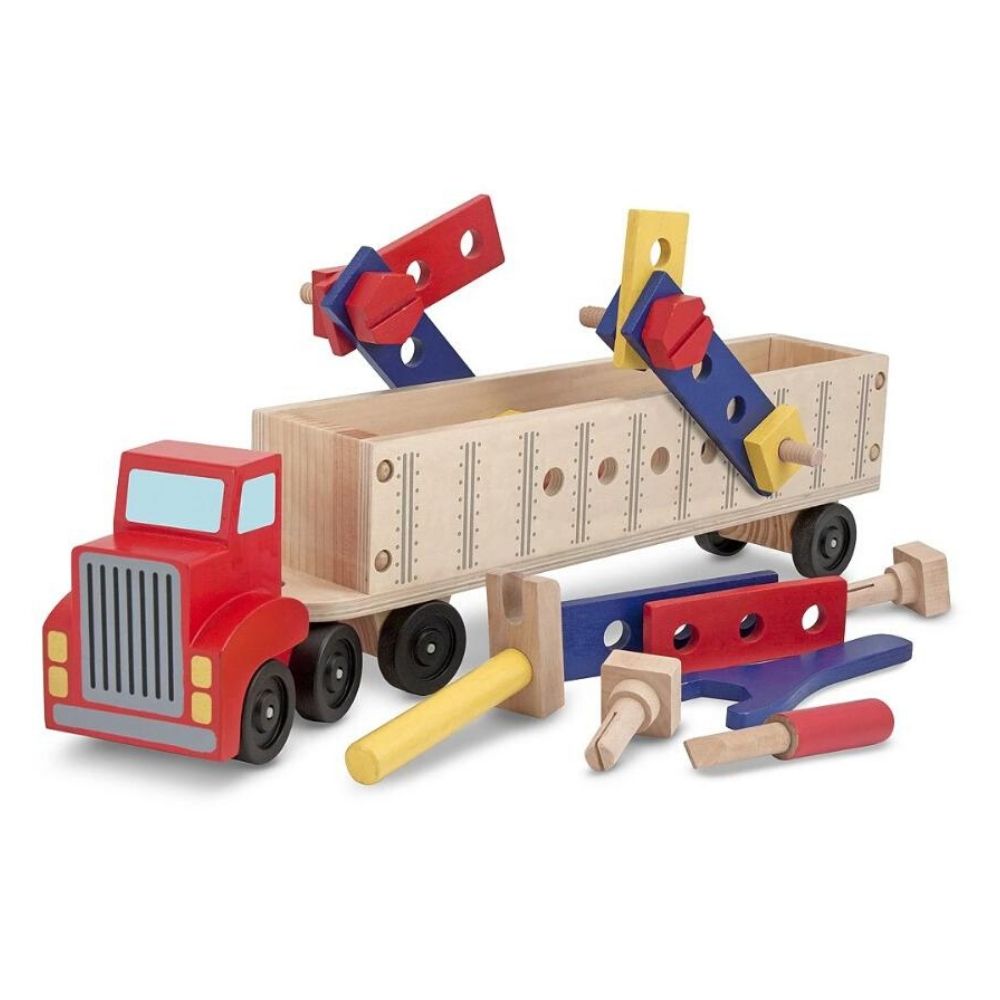 Wooden Big Rig Building Set
