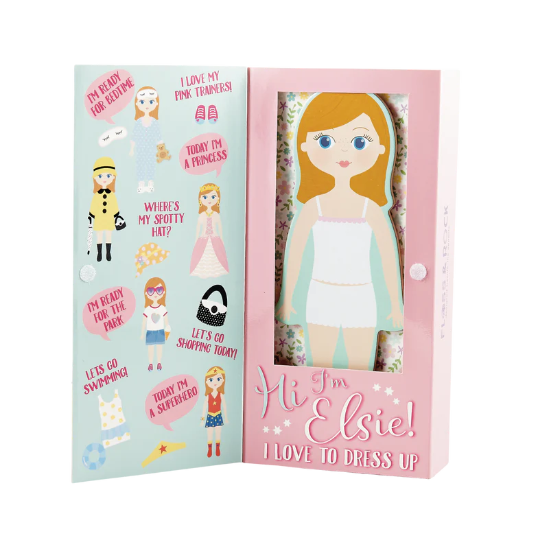 Wooden Magnetic Dress Up Doll - Elsie