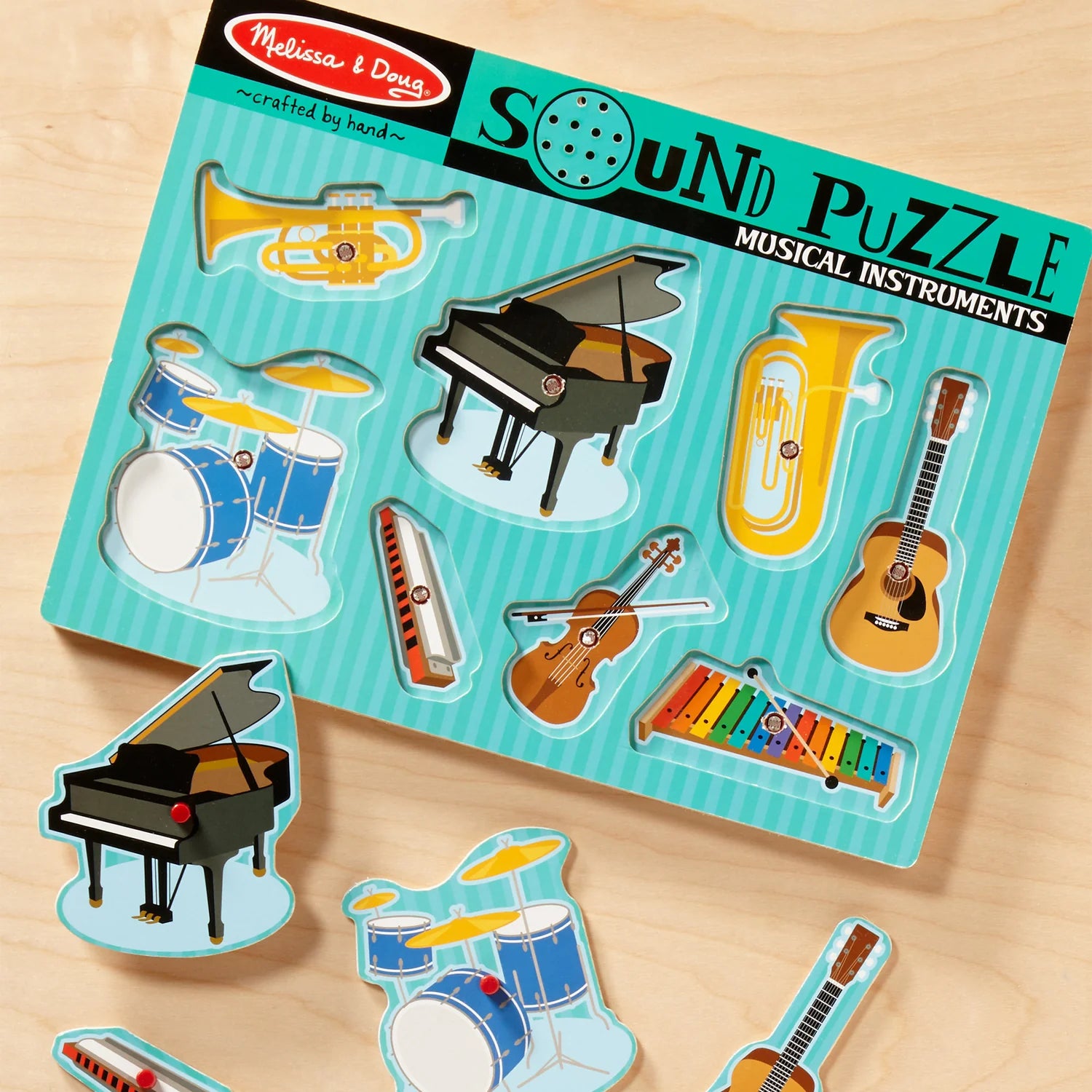 Musical Instruments Sound Puzzle - 8 Pieces