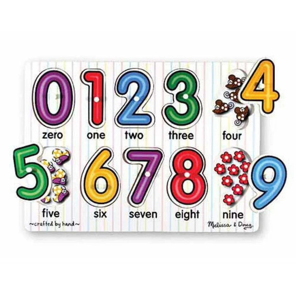See-Inside Numbers Peg Puzzle - 10 Pieces