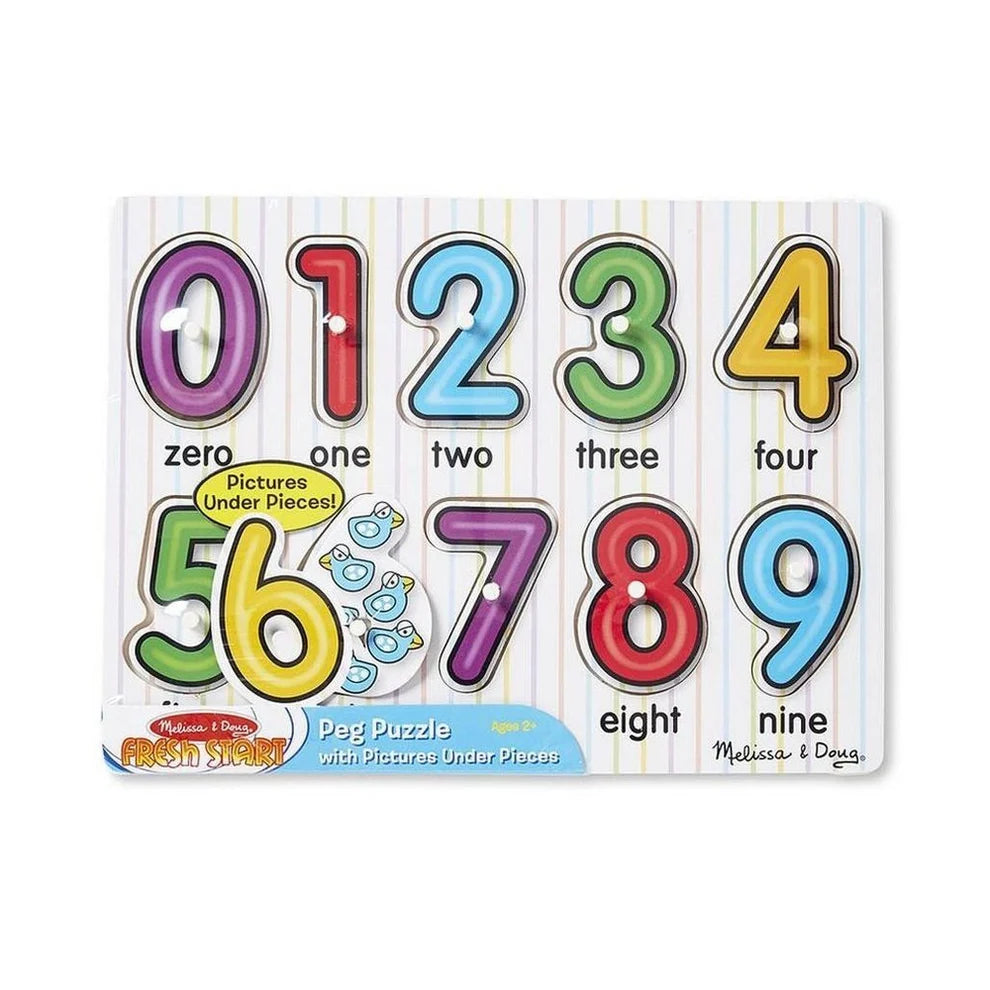 See-Inside Numbers Peg Puzzle - 10 Pieces